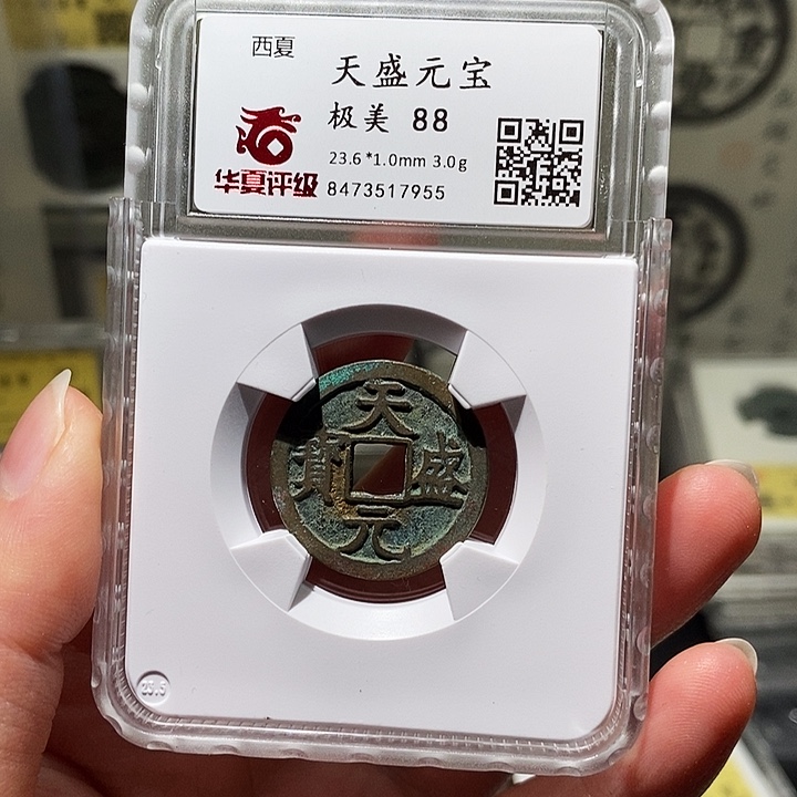 铜瀚海文物A天盛元宝7955