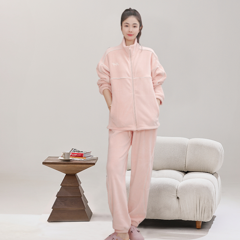 2025奥粒绒立领情侣秋冬新款可外穿家居服