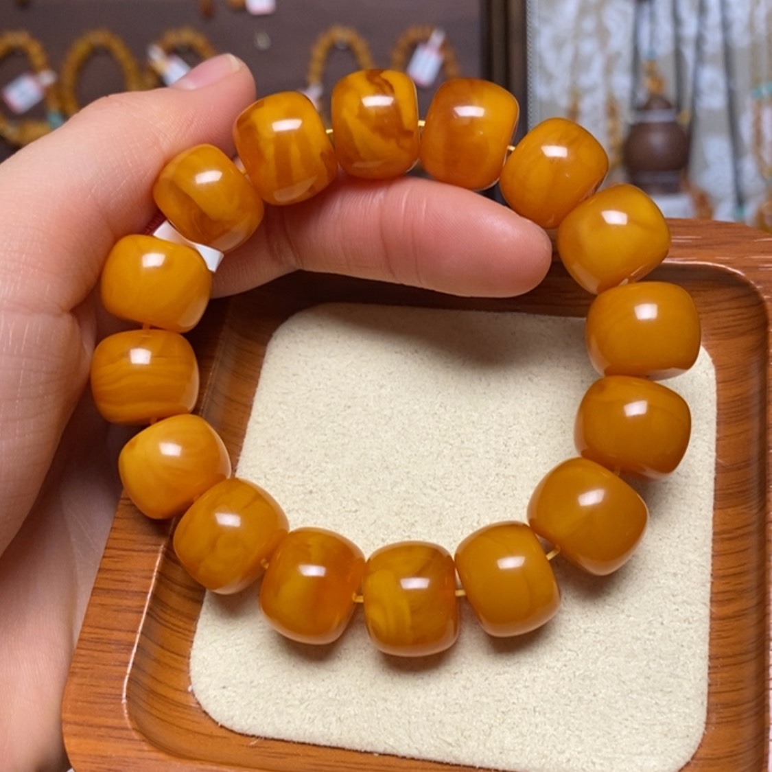 【闪购商品】手链蜜蜡未镶嵌手串