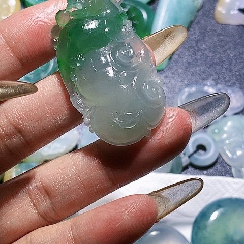 定制翡翠未镶嵌翡翠A货毛货