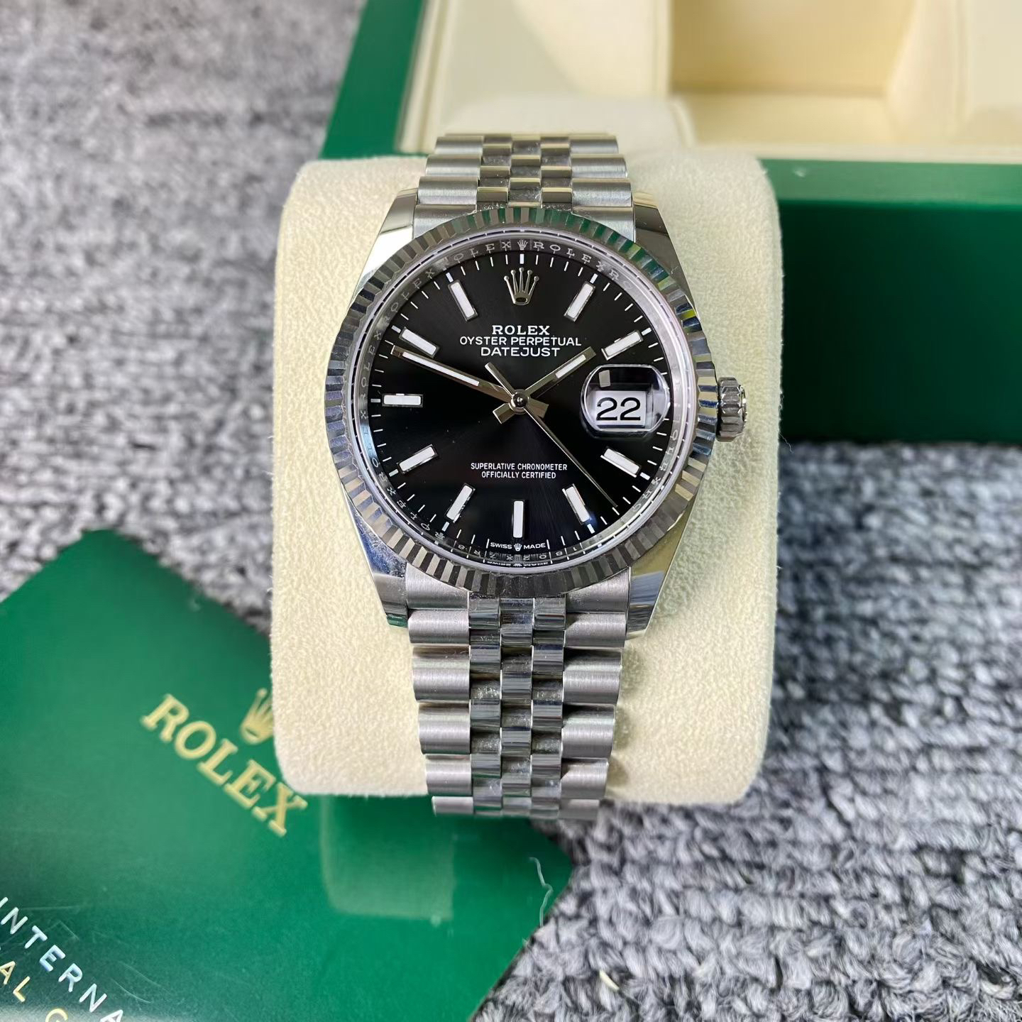 99新 Rolex/劳力士 亚虎/日志型126234/机械男表/24年全套