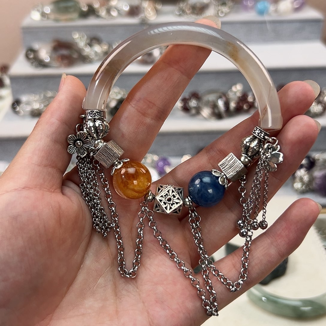 水晶手链合金熙*ツ手串