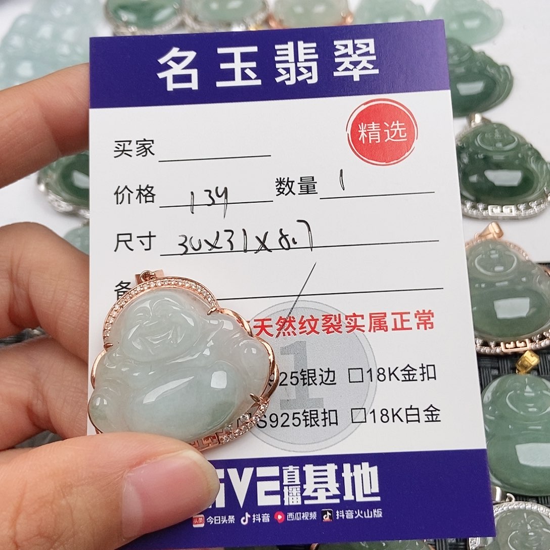 翡翠银S925镶嵌颈饰