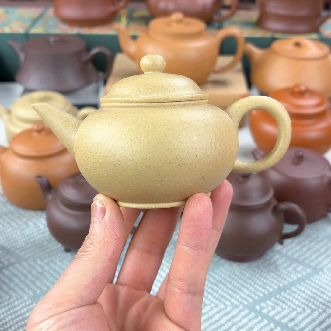 紫砂茶壶微瑕 水平 绿泥 150cc