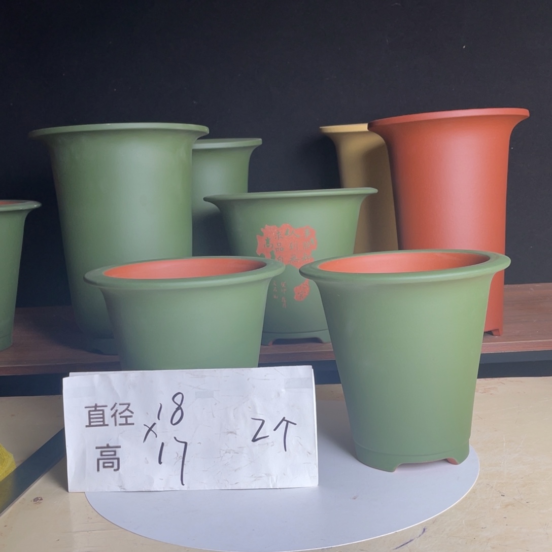 宜兴原矿紫砂花盆