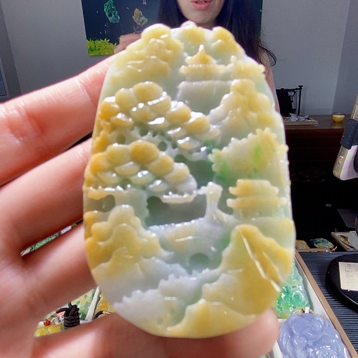 颈饰未镶嵌翡翠翡翠