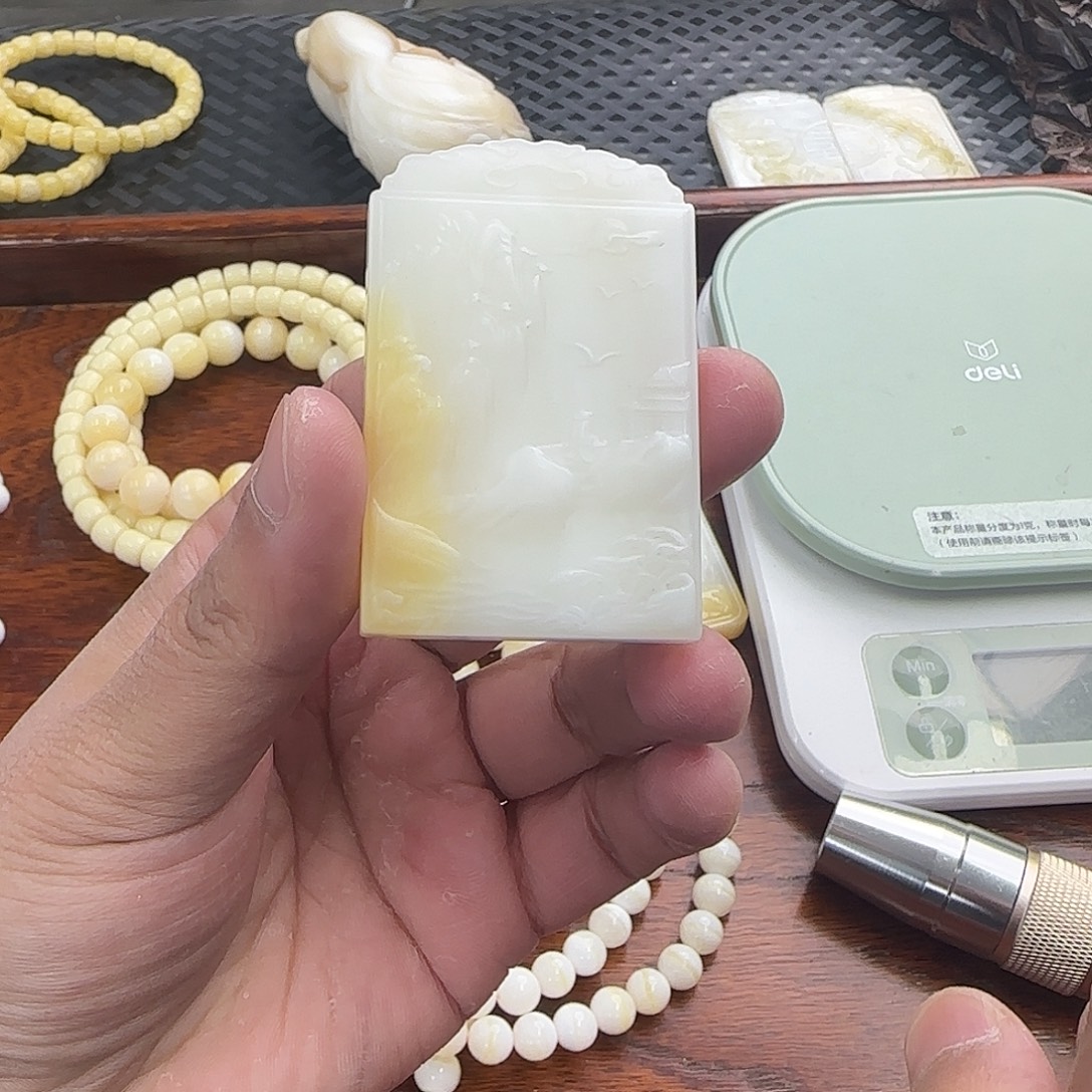 手串白玉菩提牌子001