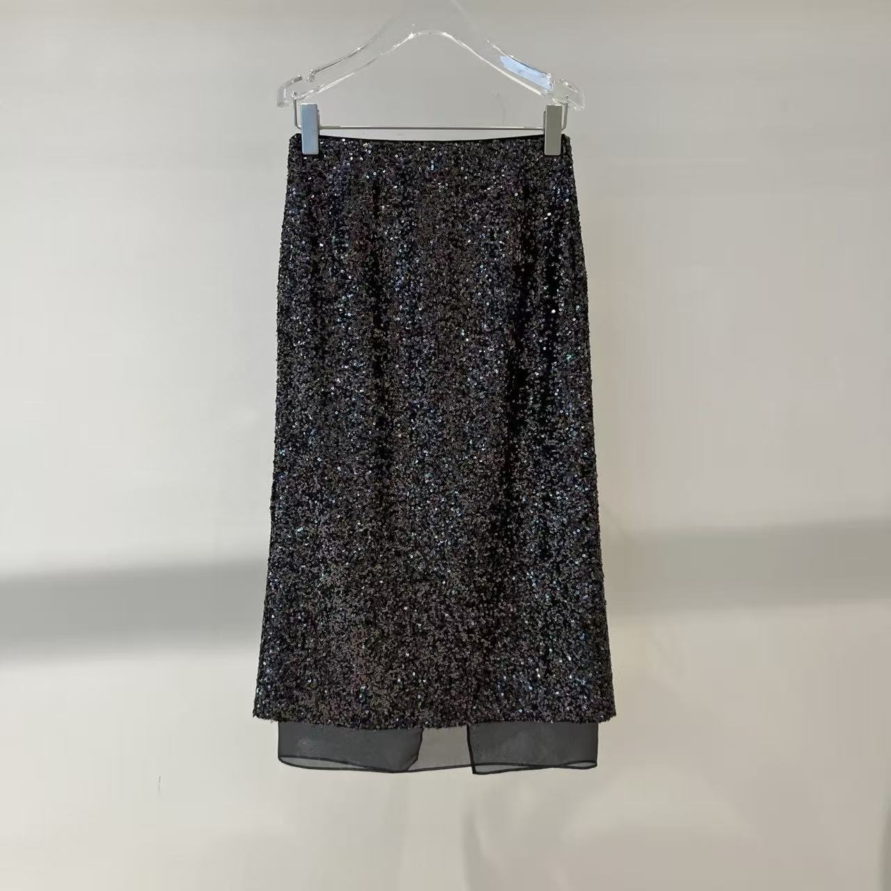 半身裙-135B354120优雅气质亮片直筒裙