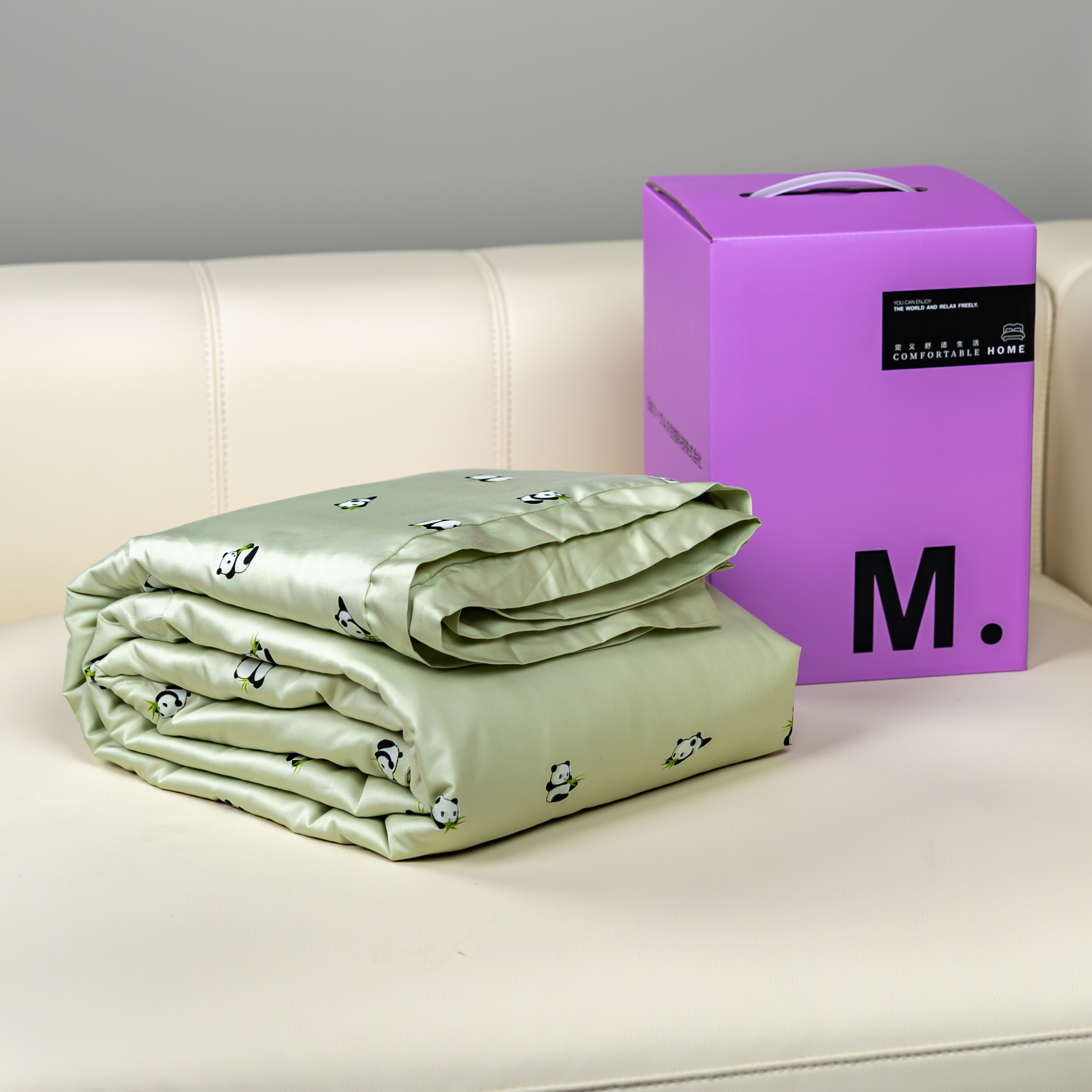 【京かわ会社】莱赛尔天丝夏凉被 可爱熊猫