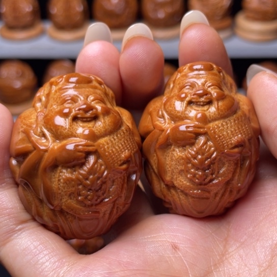 吊坠橄榄核算盘龙财手球3.5