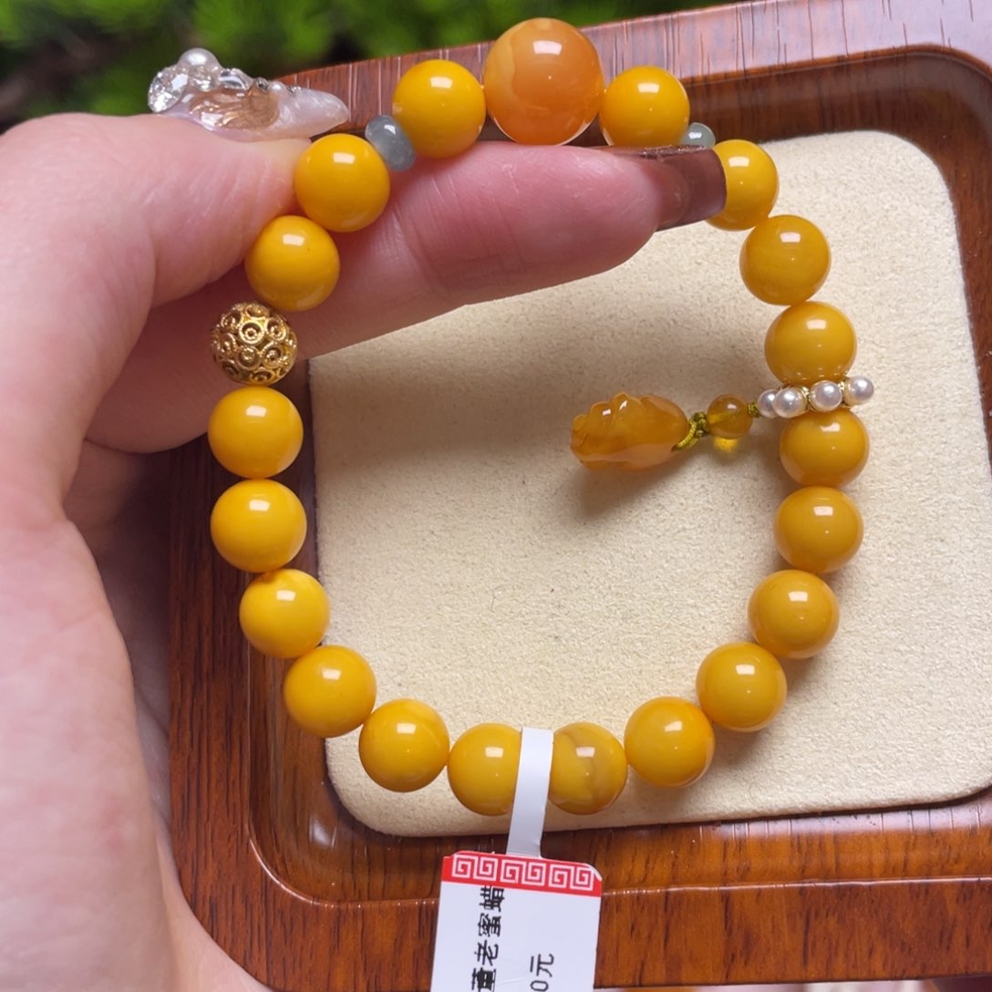 蜜蜡手链未镶嵌手串