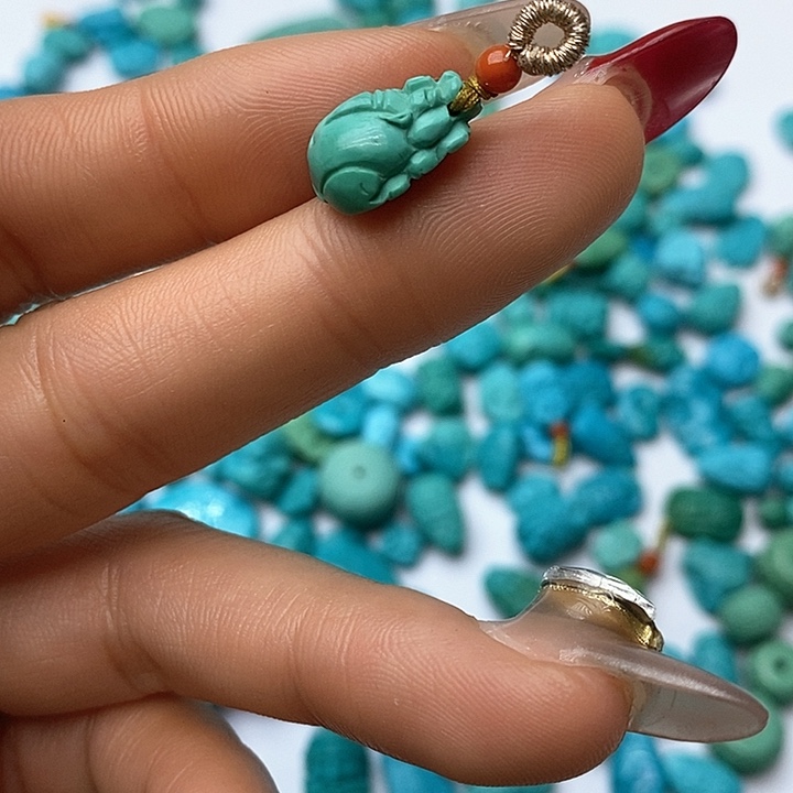 绿松石珠宝奇石未镶嵌