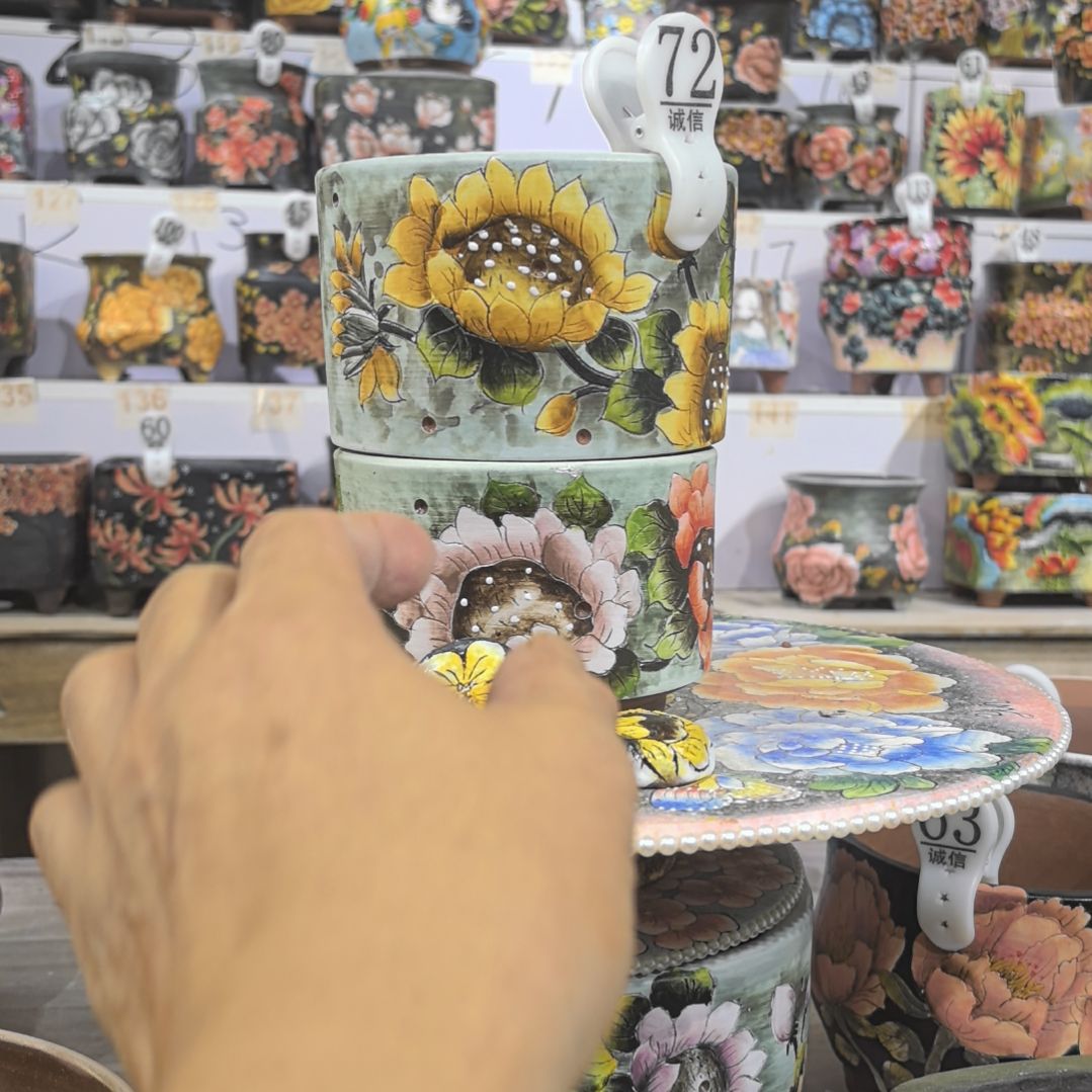 猫****红泥花盆微瑕疵处理