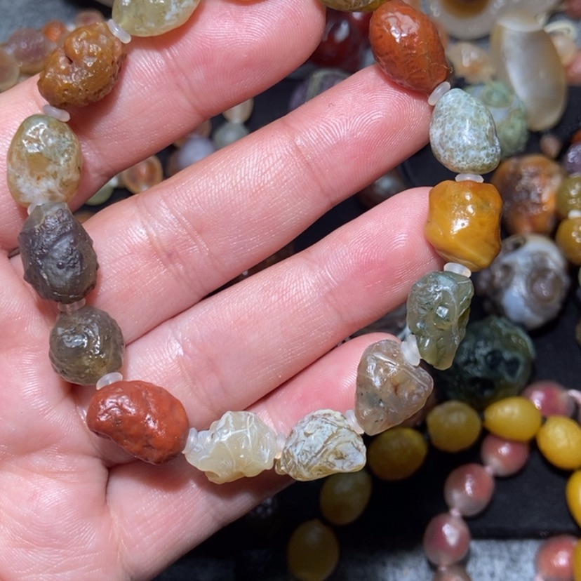 【闪购商品】玛瑙/玉髓项圈合金武*