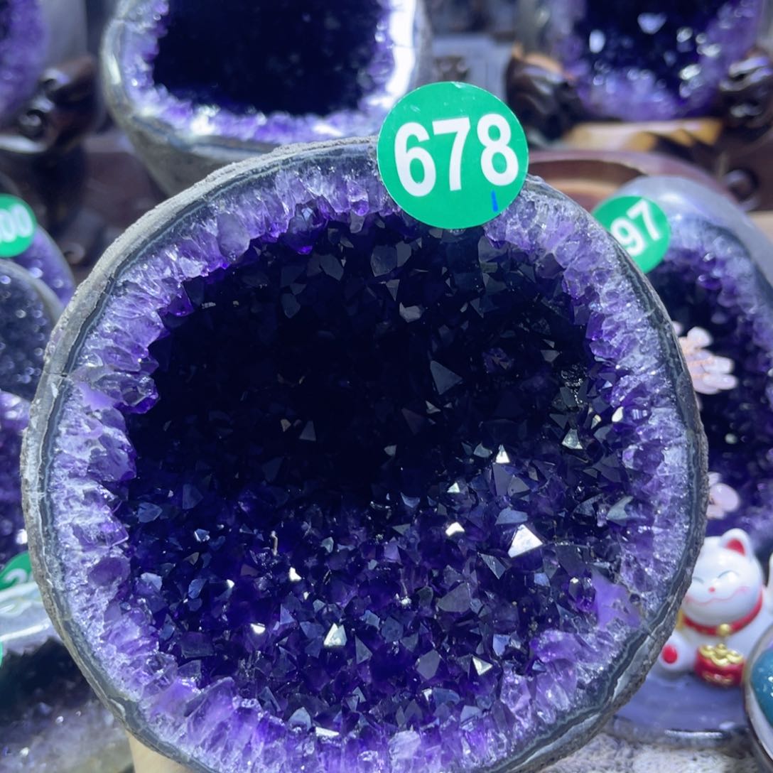 紫晶摆件未镶嵌紫水晶