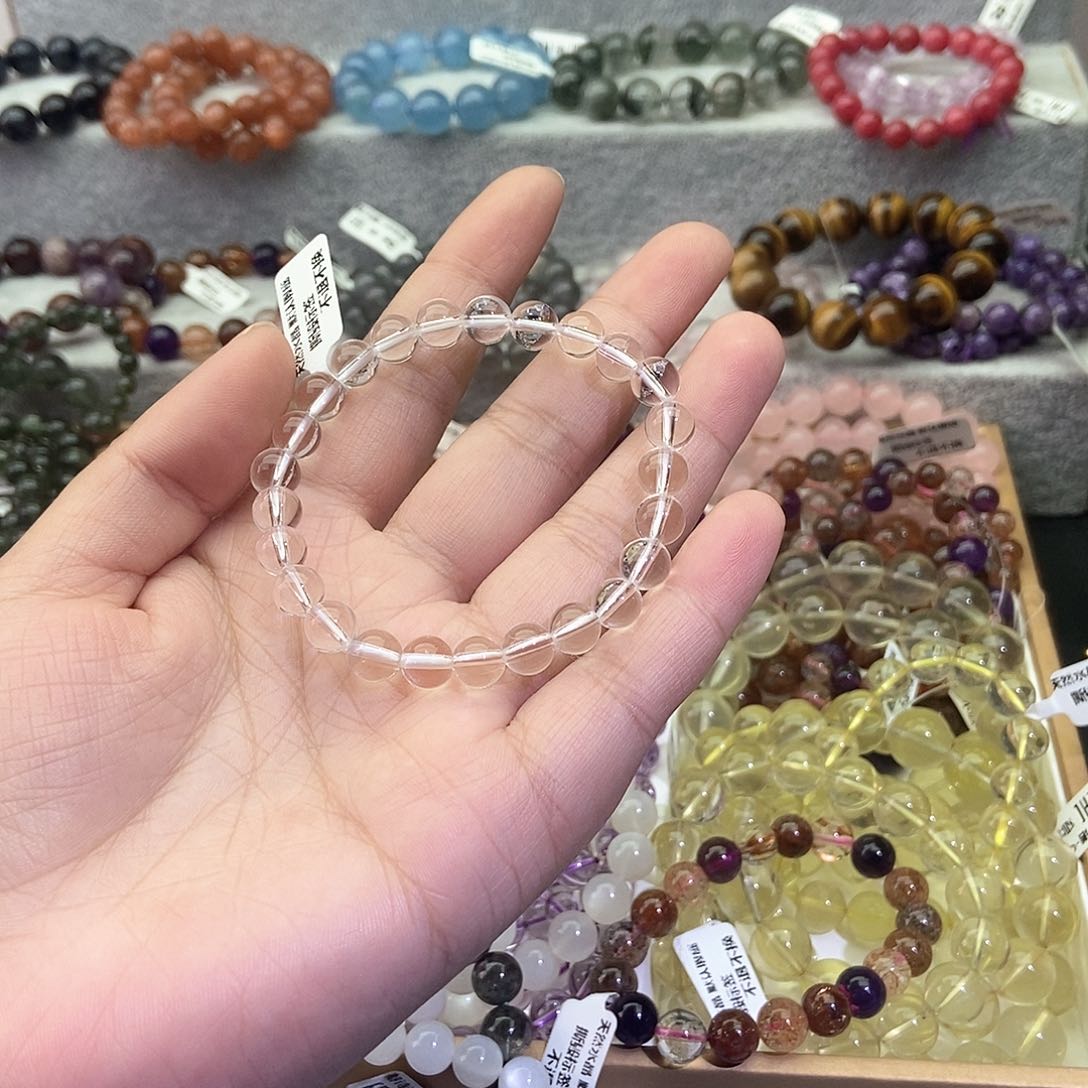 水晶手链未镶嵌别***?白水晶8