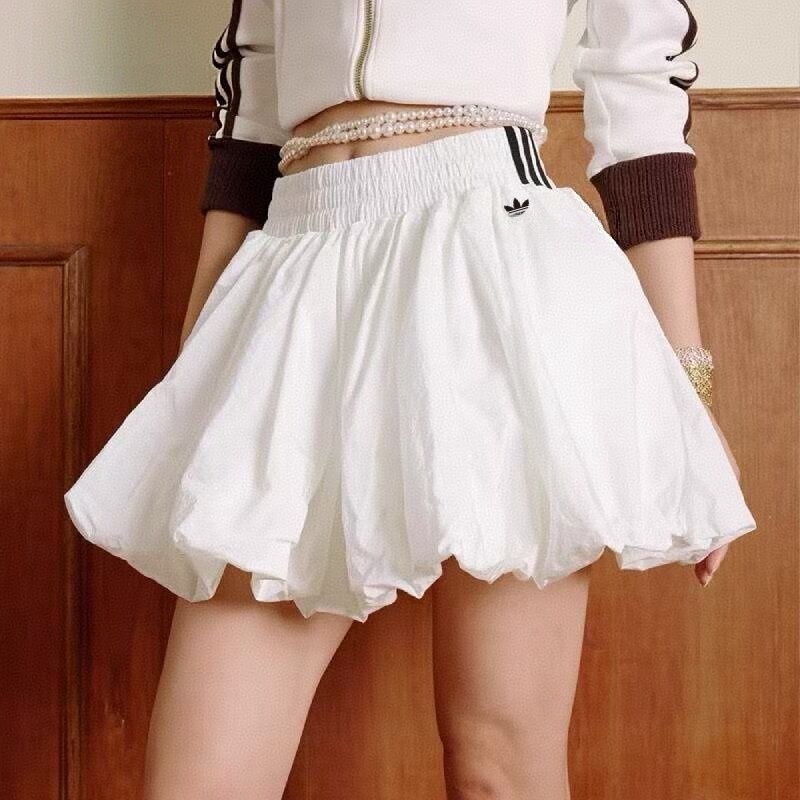 【撤柜福利】Jennie同款花苞裙 刺绣logo运动半身裙安全裤锦纶面料