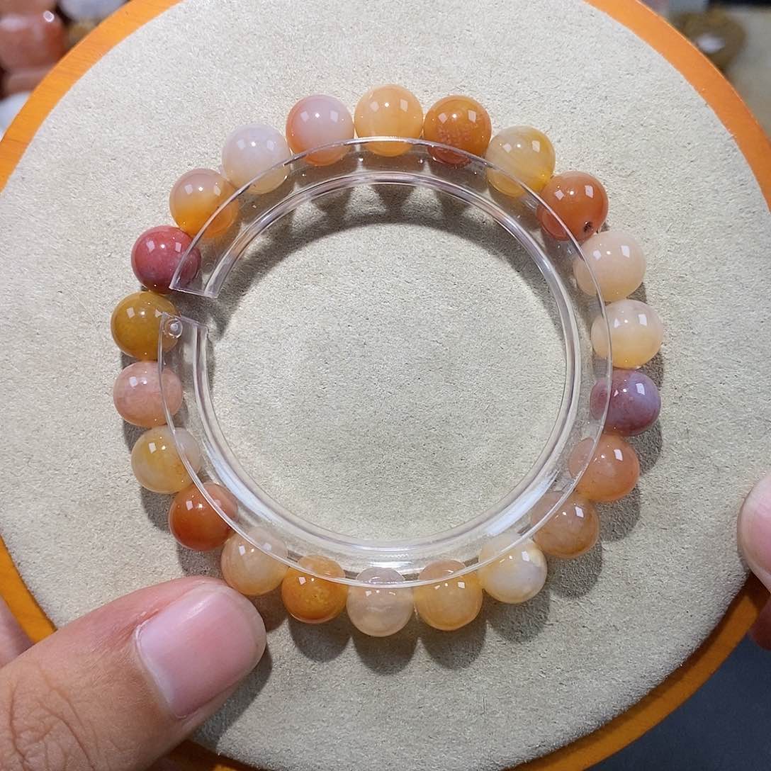 硅化珊瑚（珊瑚玉）手链未镶嵌23