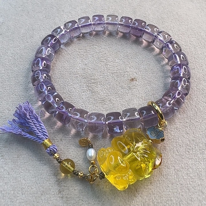 琥珀未镶嵌裸石琥珀手串