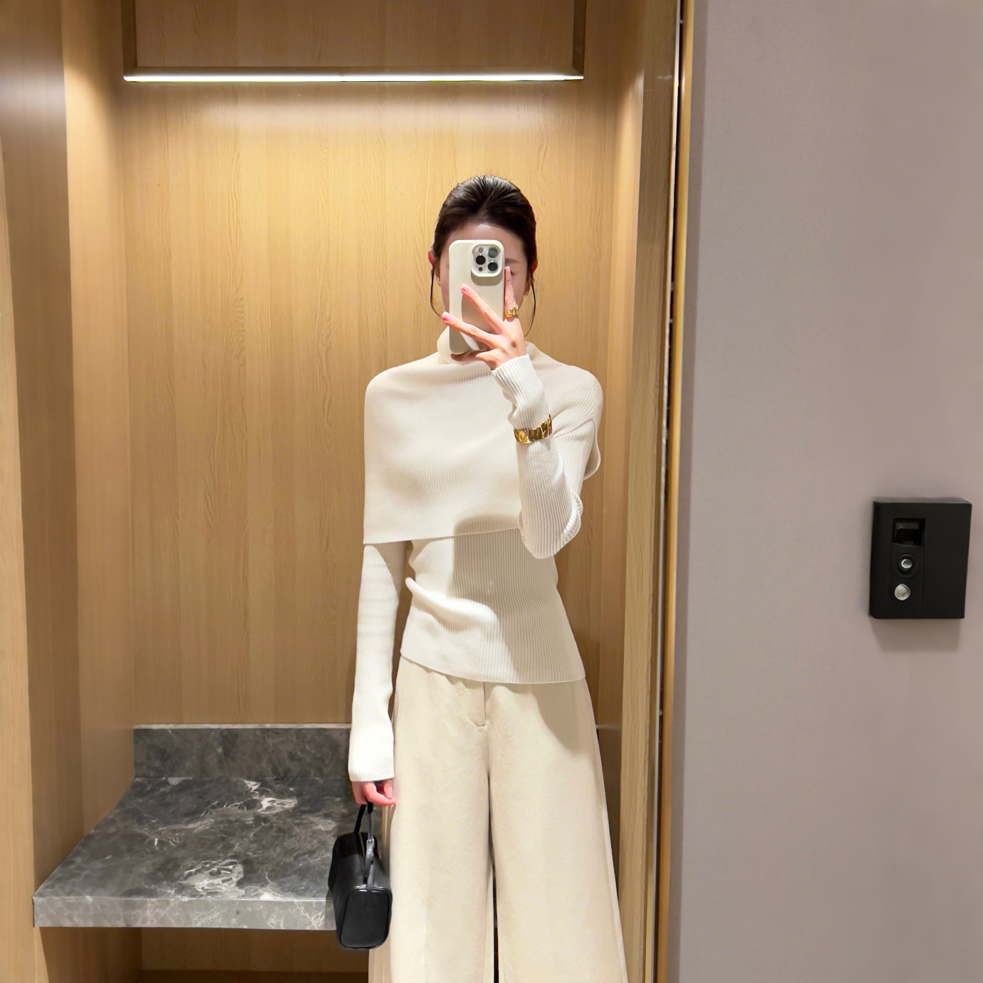 女装禅意仙气飘飘套装2025秋季新款高智感御姐风高领针织衫直筒裤