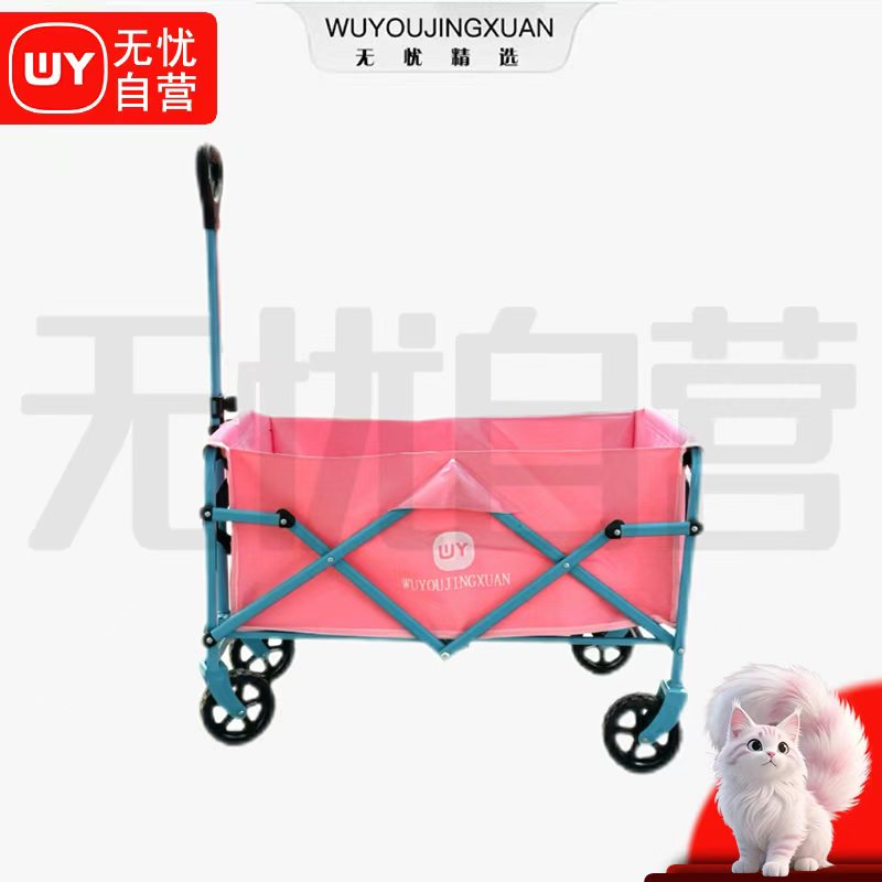 【无忧精选】粉蓝色露营车