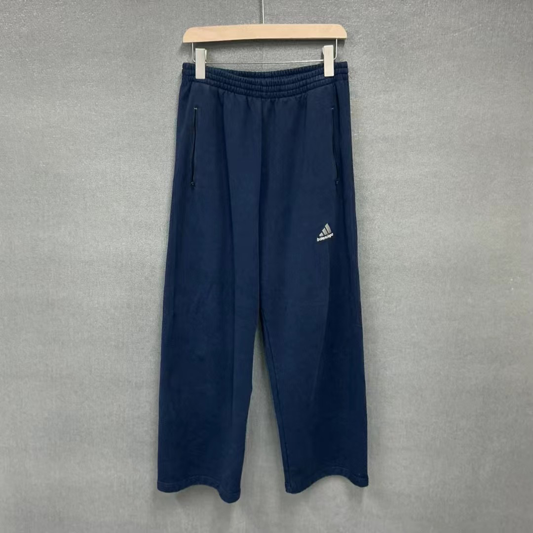 99新 Balenciaga/巴黎世家 Adidas刺绣logo直筒卫裤xs码