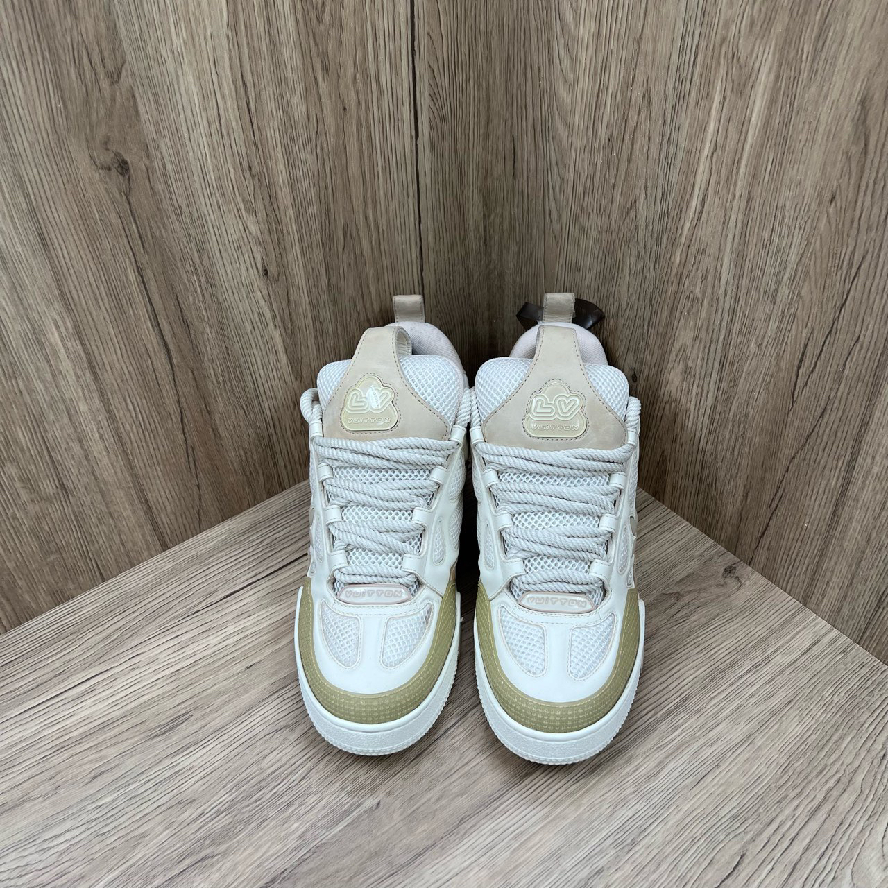 95新 LouisVuitton/路易威登 Skate 白色面包板鞋 40码/95新/无配