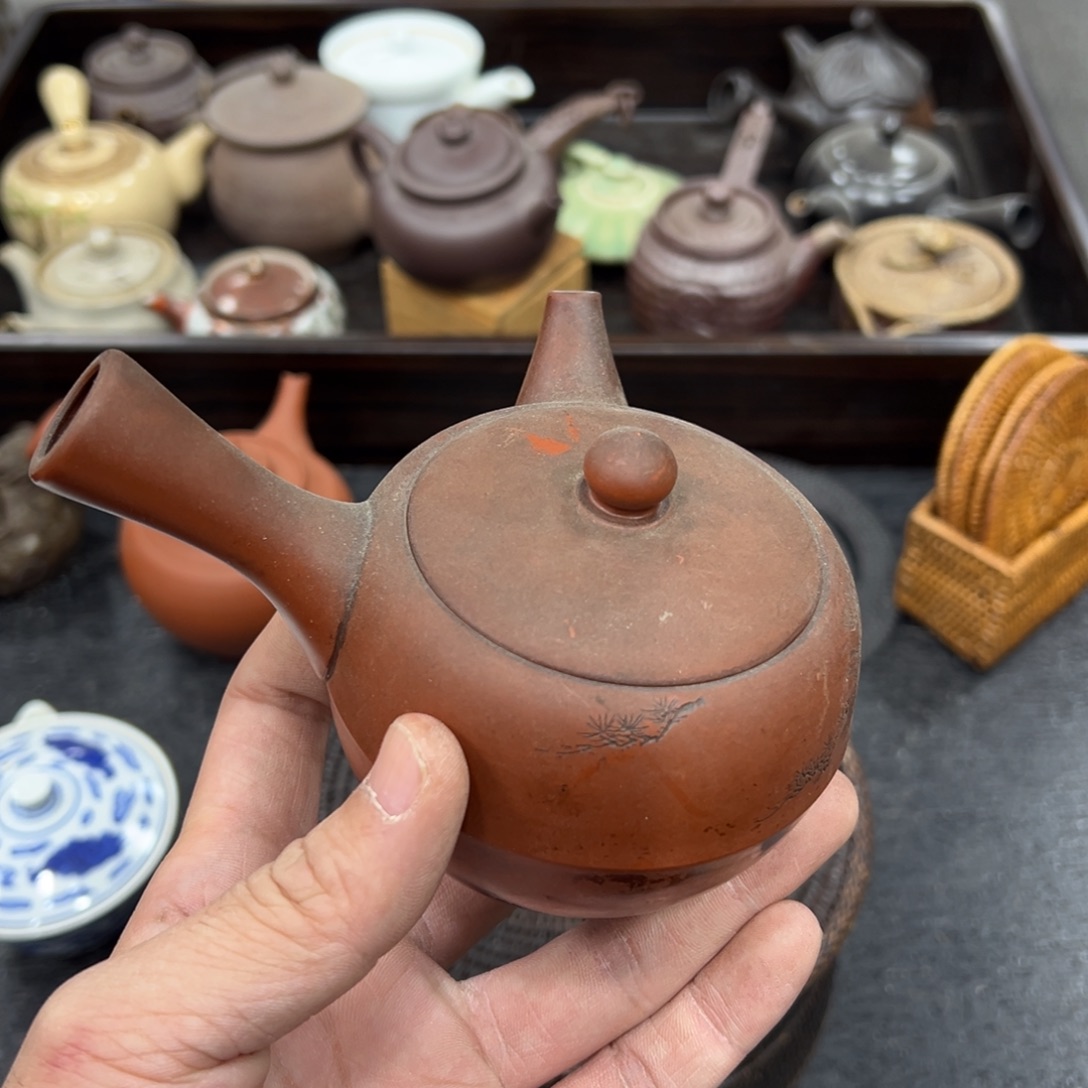 橙***檬陶瓷日本中古工艺品摆件