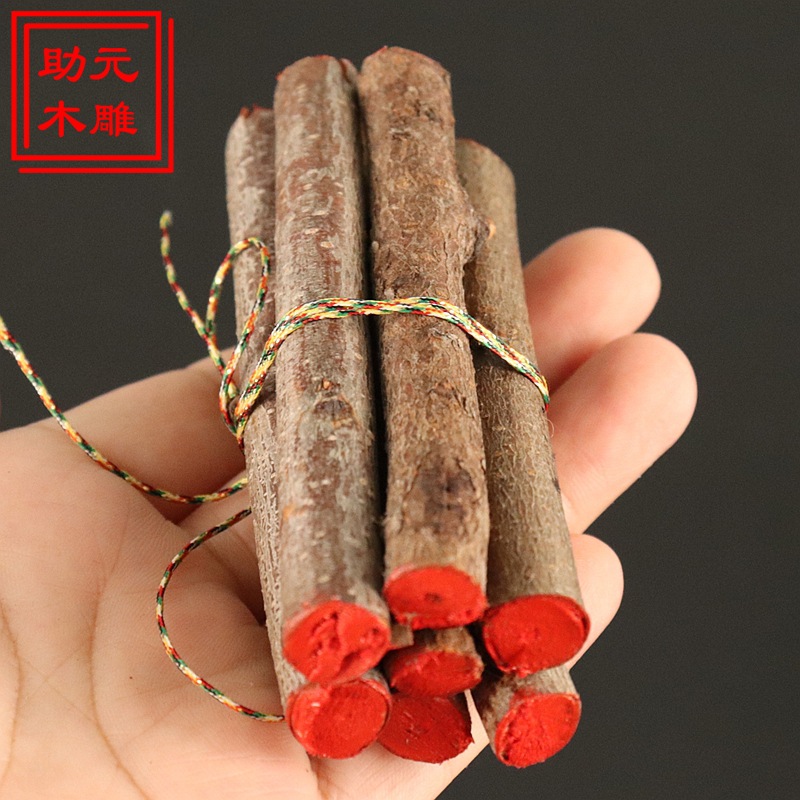 【爆品】正宗桃木东南枝五色线桃木枝红绳桃木枝随身带床头家用开业