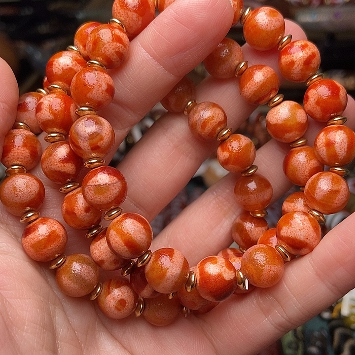 玛瑙/玉髓未镶嵌手链发一条