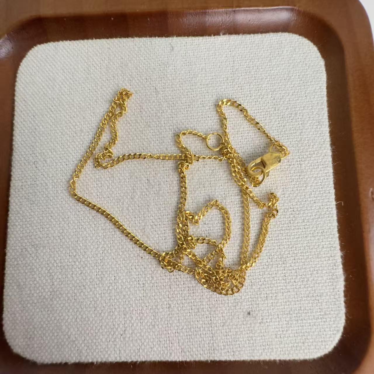 足金999 侧身链项链（金料换款）