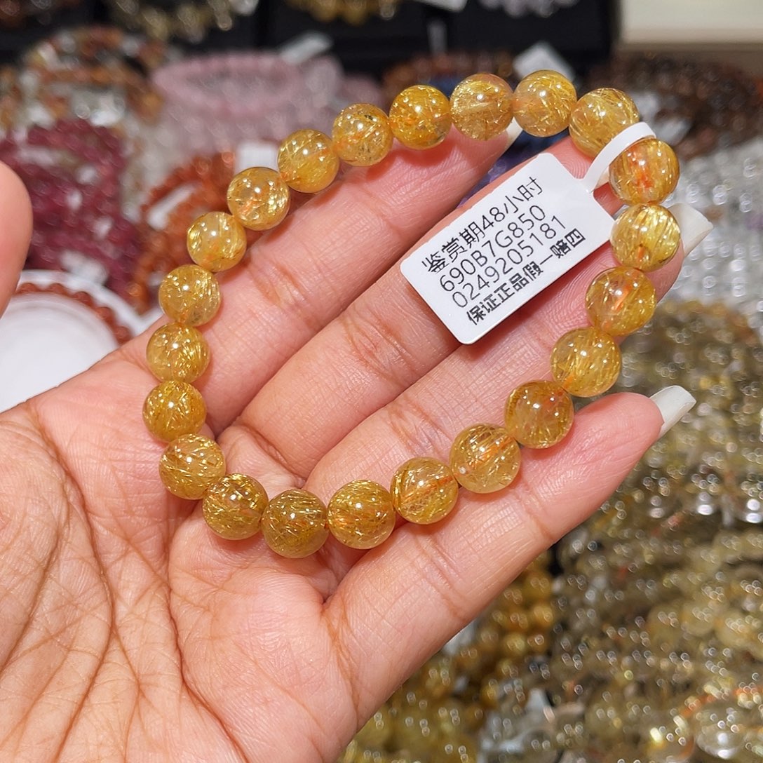 未镶嵌水晶手链金发8m