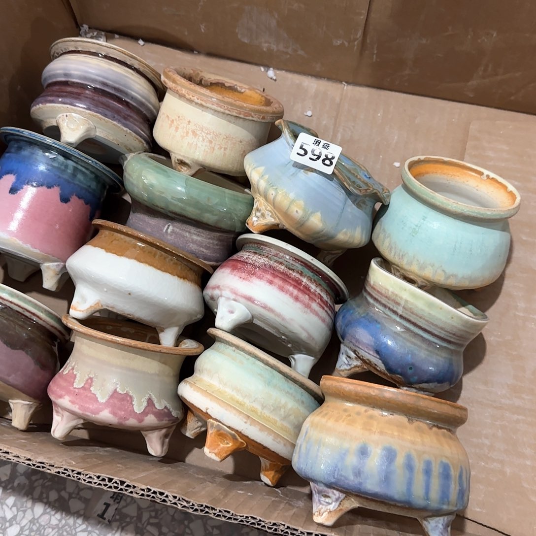 瓷片景德镇陶瓷花盆