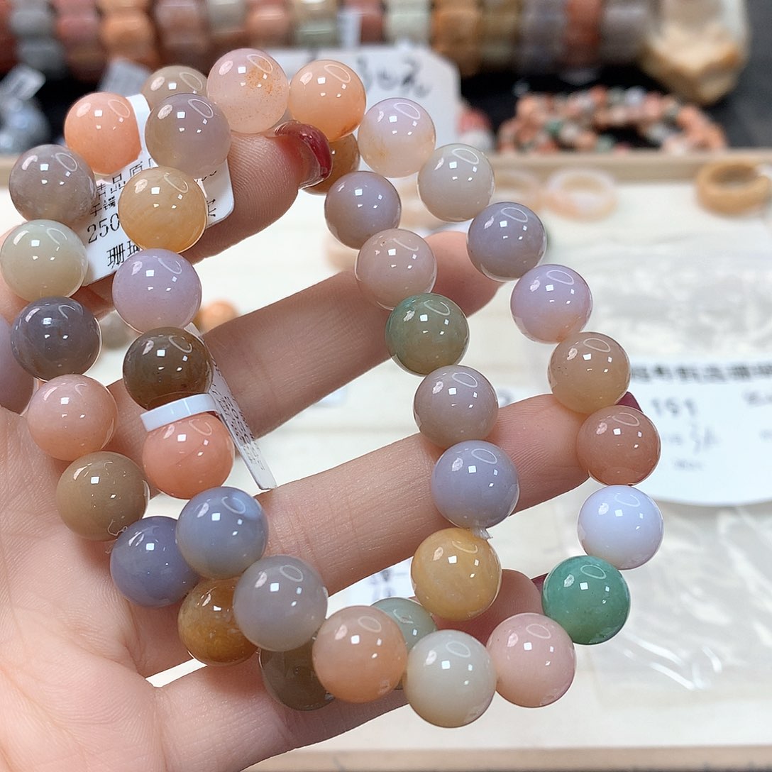 硅化珊瑚（珊瑚玉）手链未镶嵌A****e191