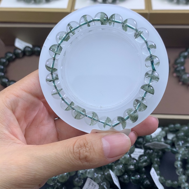 未镶嵌手链水晶绿幽灵