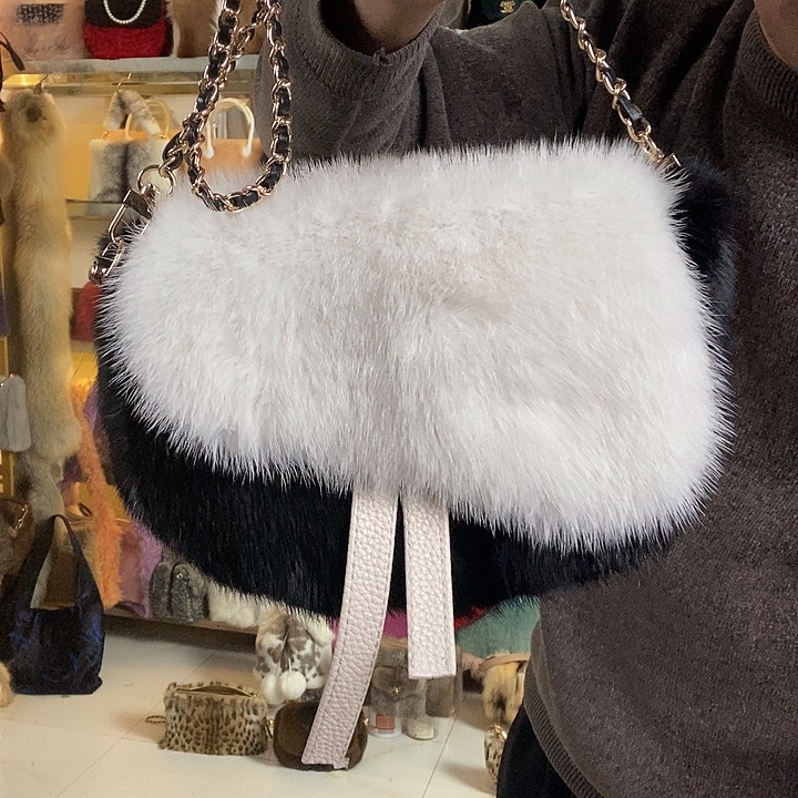 启晟皮草水貂毛精美包