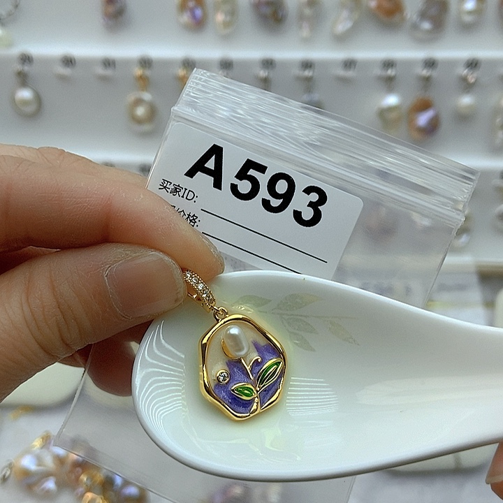 淡水珍珠颈饰银S925镶嵌