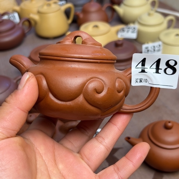 紫砂茶壶小红泥半手工200cc