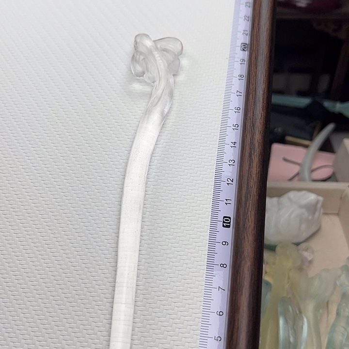 蛇纹石玉未镶嵌发簪小蜻蜓
