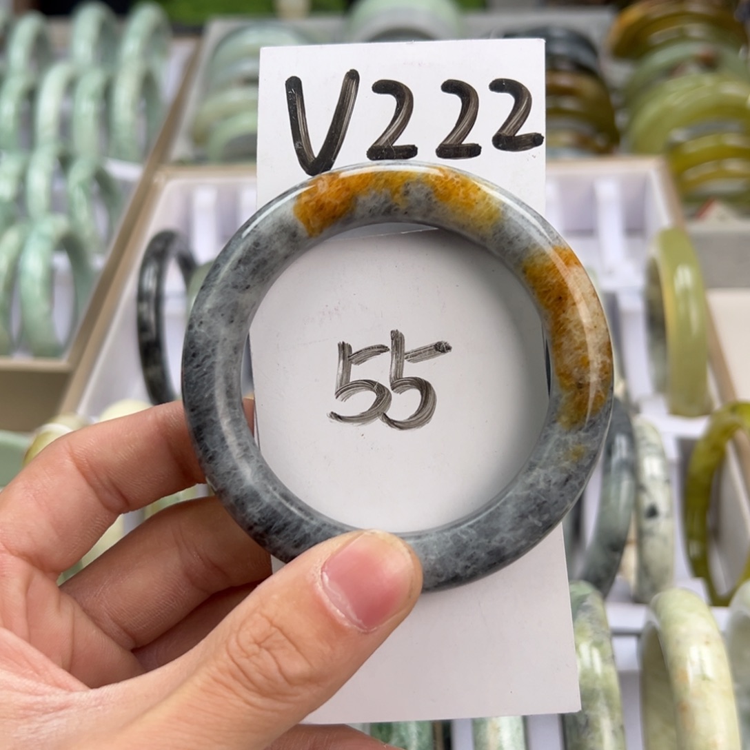 岫玉手镯未镶嵌天然岫玉微瑕