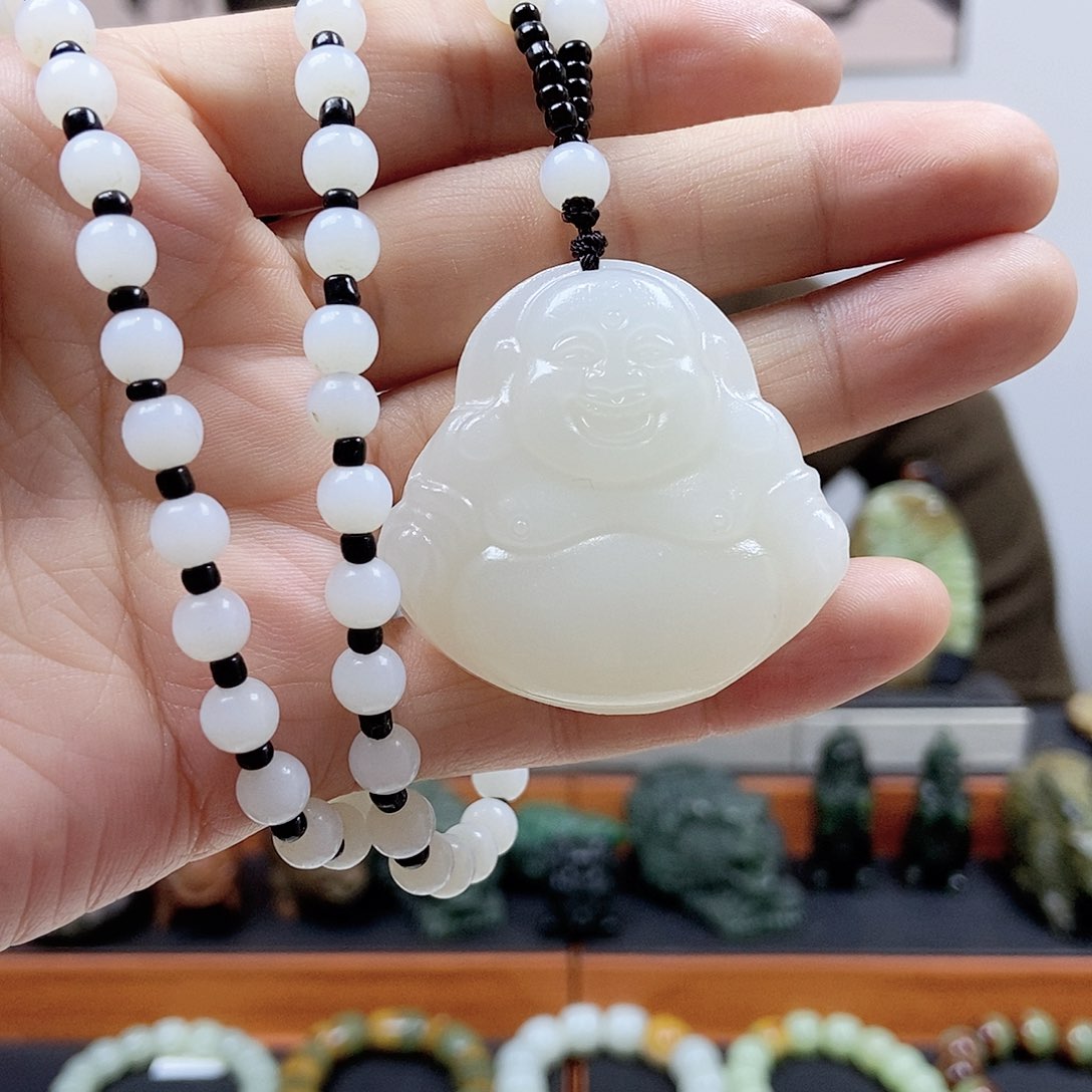 蛇纹石玉未镶嵌颈饰多样性随机发一