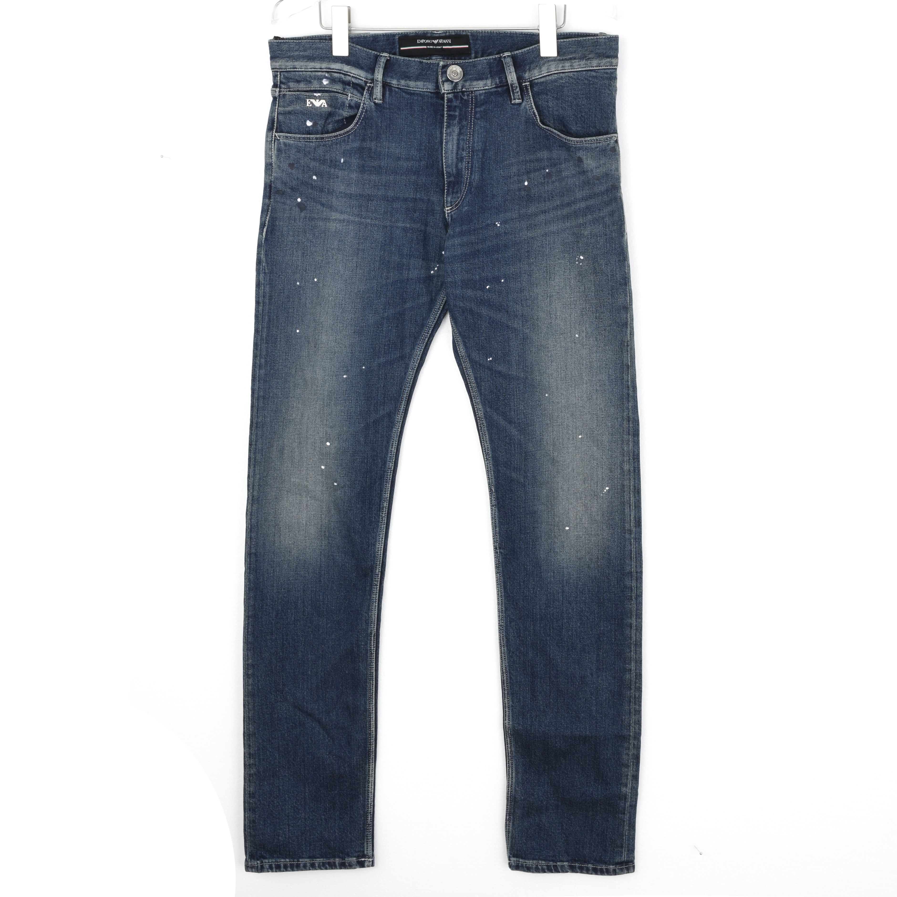 EMPORIO ARMANI 男士经典鹰标意大利直筒牛仔裤6X1J08 1D12Z 0906