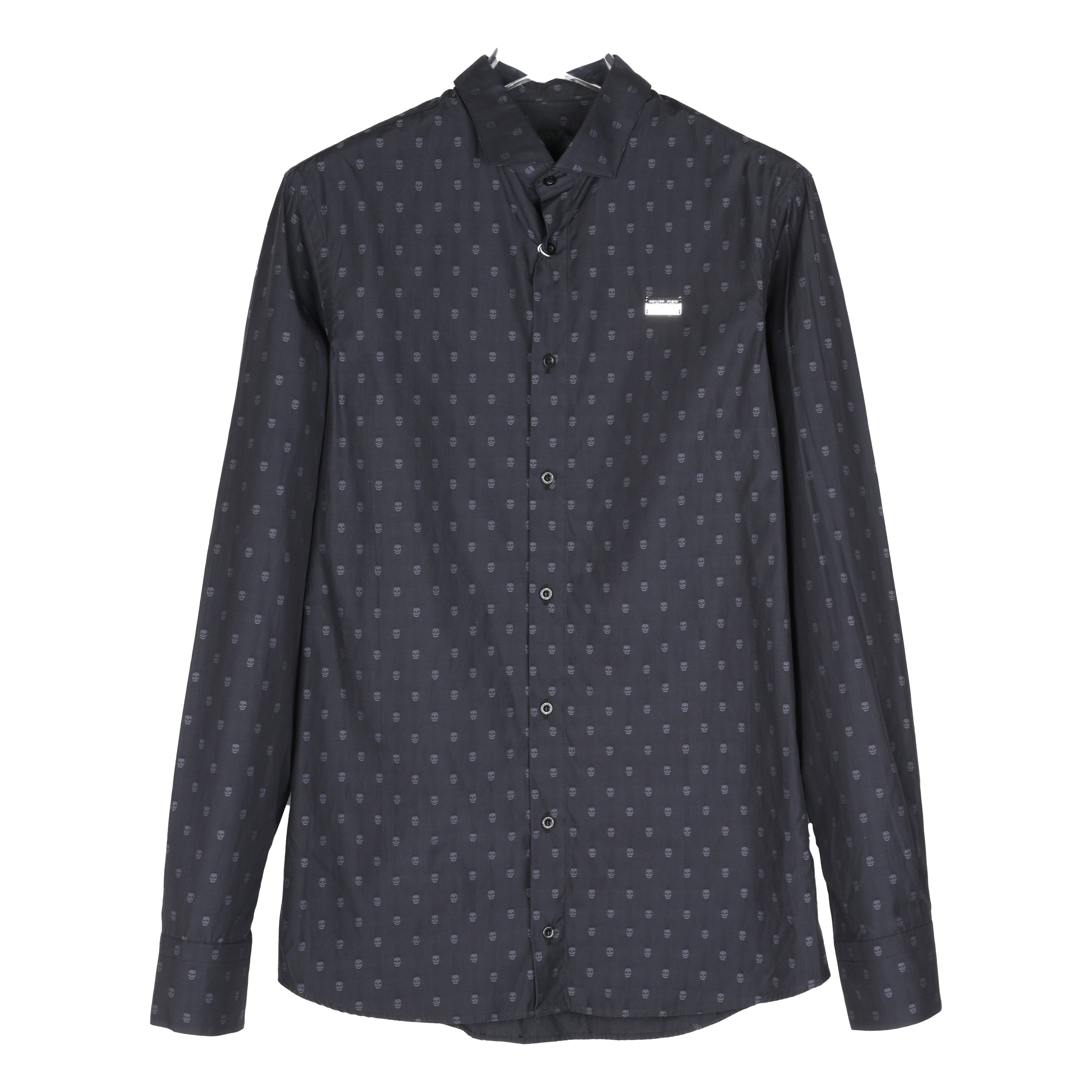 PHILIPP PLEIN 男士单排扣宽松长袖衬衫满印骷髅头 HM33270702