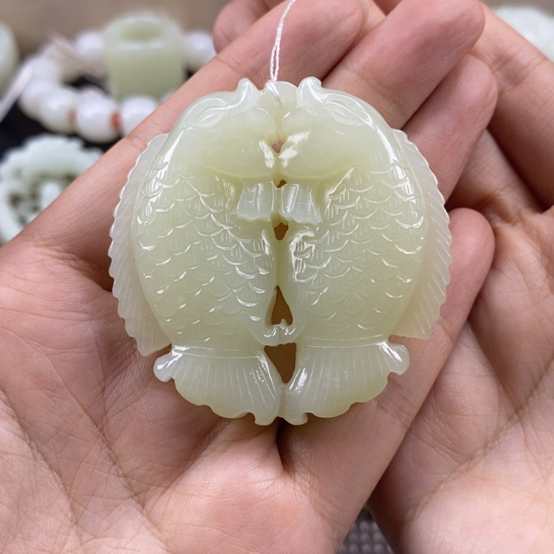 和田玉未镶嵌挂件