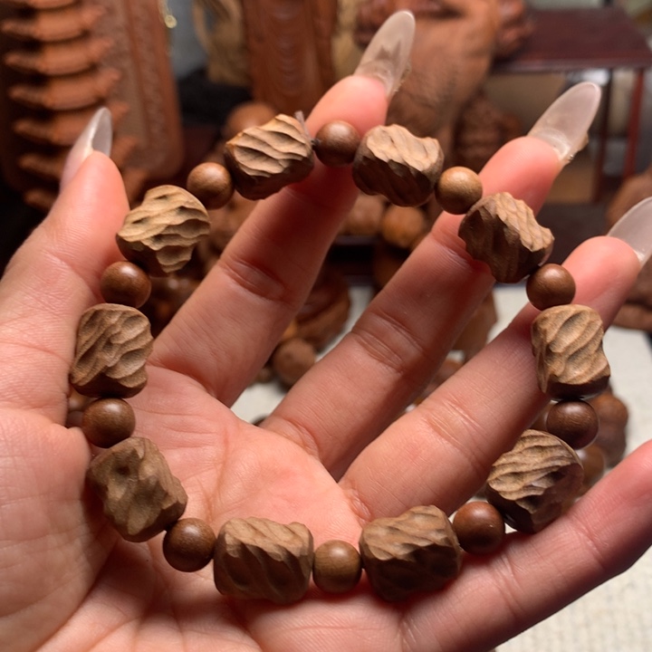 檀香木手串/手链喵*喵老山檀木焦糖1.5