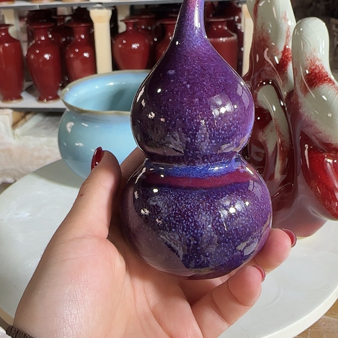 陶摆件郑家钧窑摆件