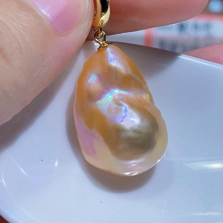 淡水珍珠银S925镶嵌颈饰