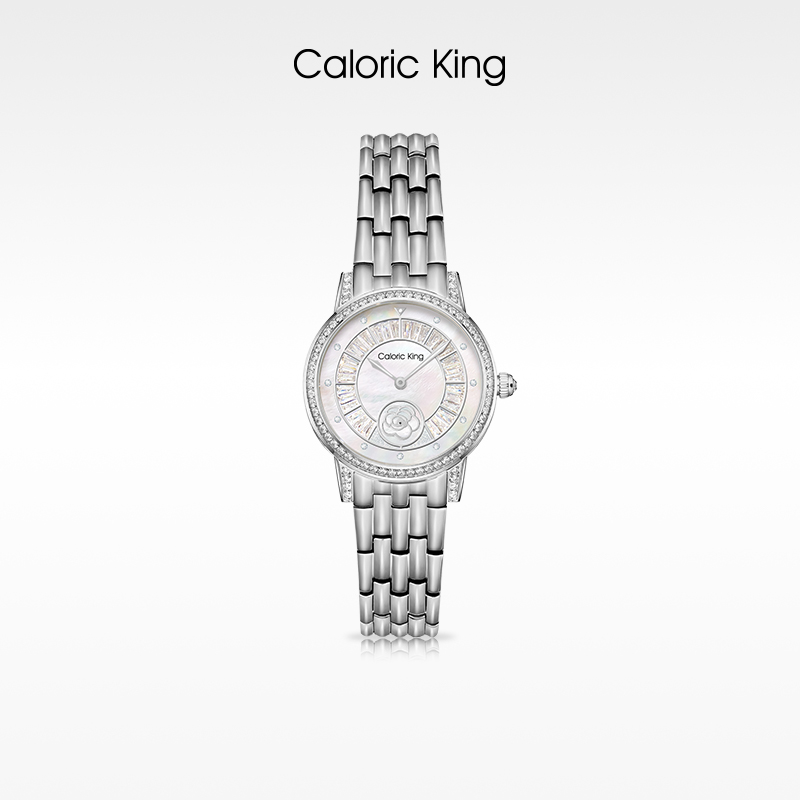 凯卡思Caloric King【璀璨花语】高奢七彩母贝名品八星钻手表女款