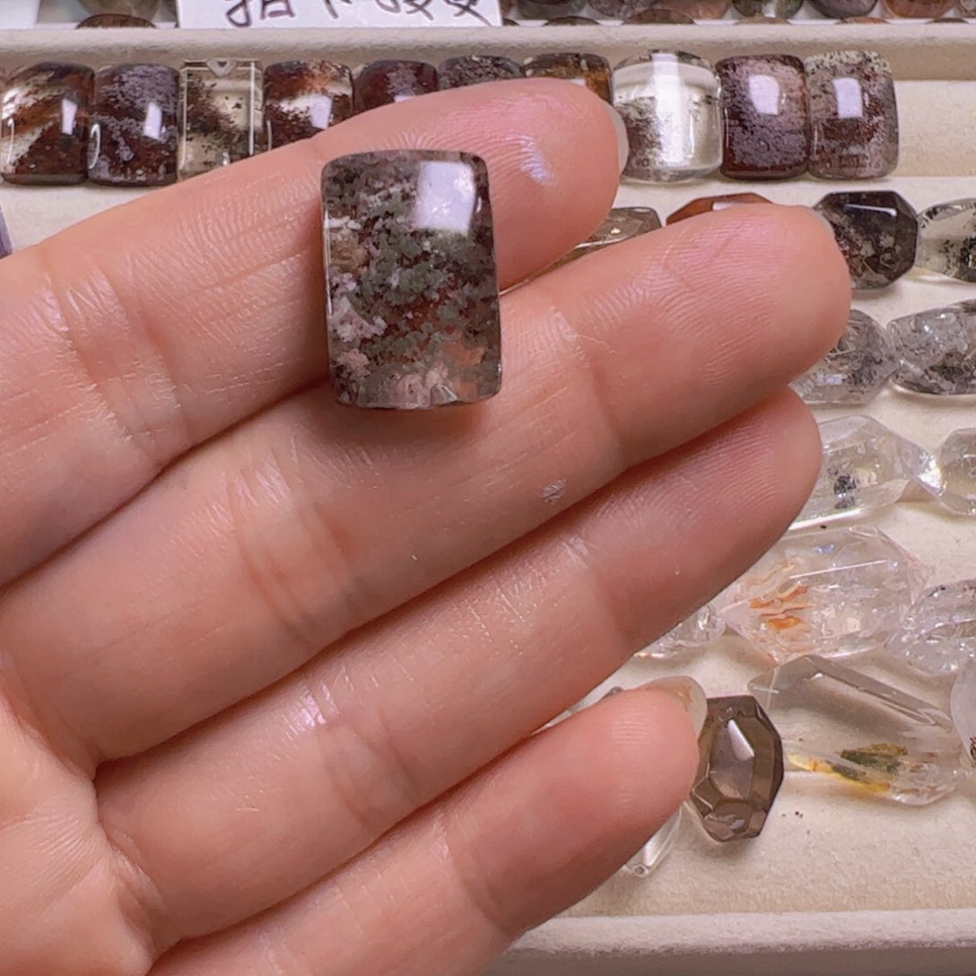 水晶手链银S800镀金镶嵌