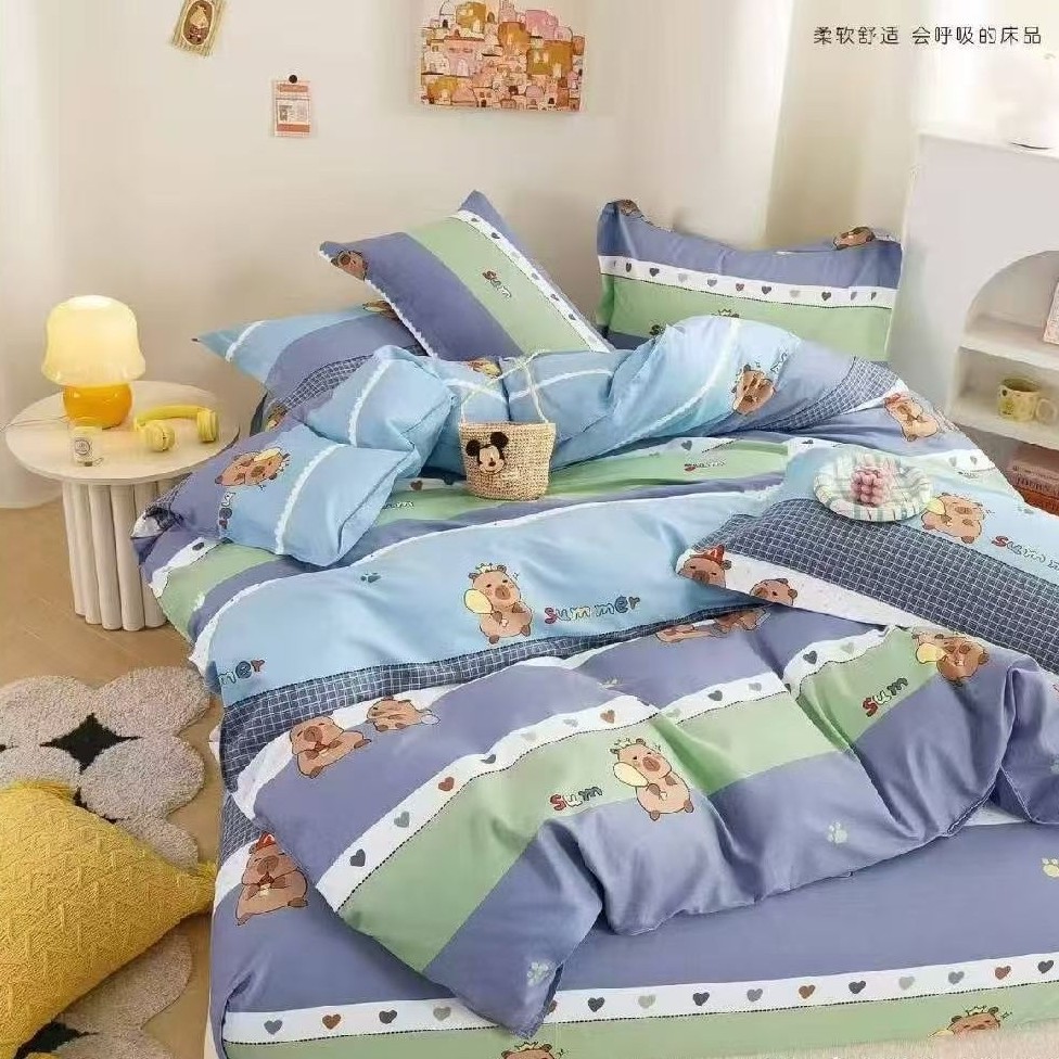 卡皮巴拉 | 李李纯棉定制 亲肤 斜纹棉床品 高支高密四季